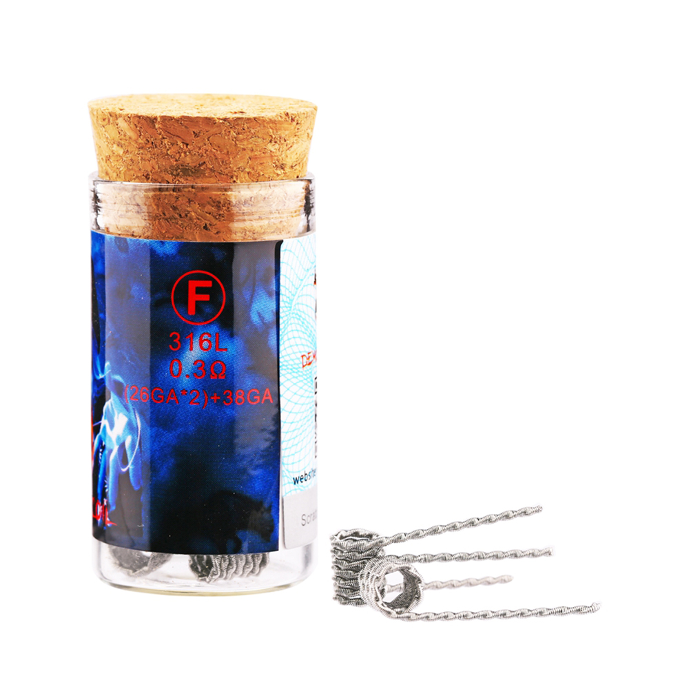Demon Killer Flame Coil F SS316L 0,3 Ohm - 6 Stück Demon Killer Flame Coil D SS316L 0,25 Ohm - 6 Stück