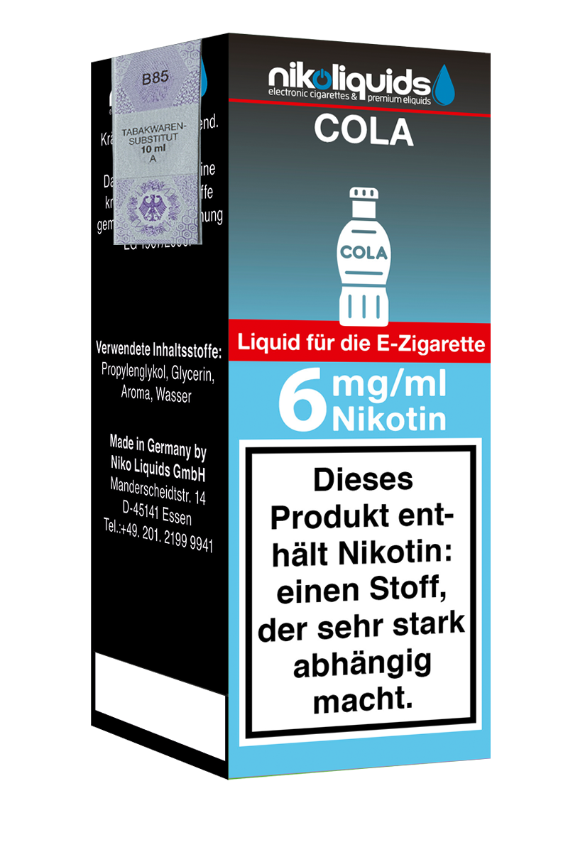 Niko Liquids E-Liquid Cola 10 ml