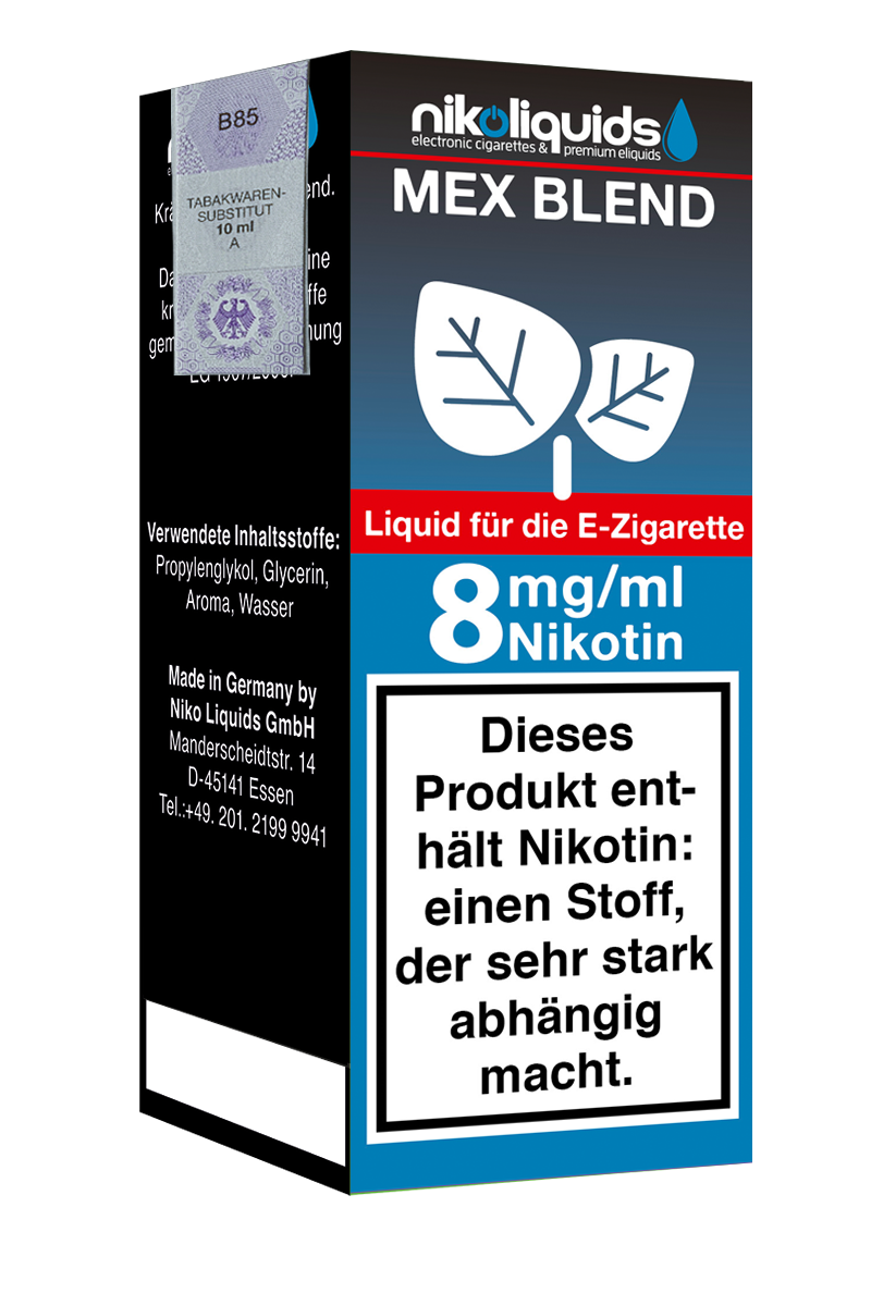 Niko Liquids E-Liquid Mex Blend 10 ml