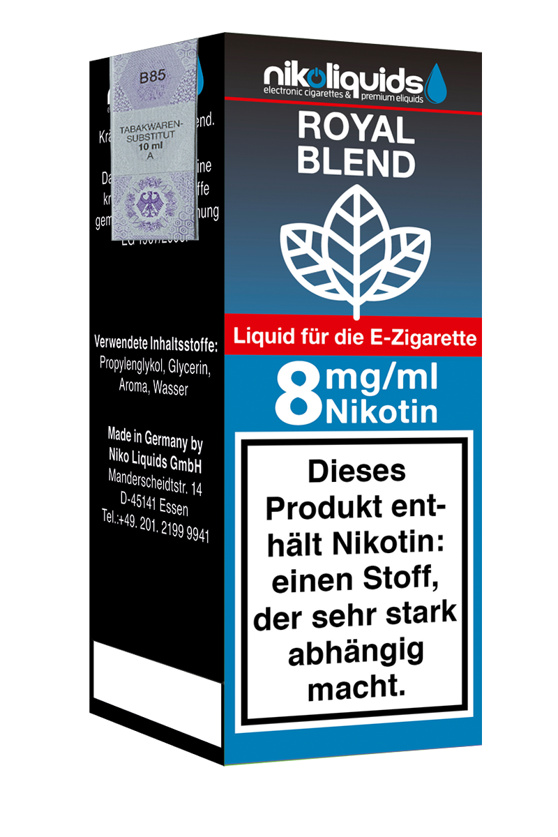 Niko Liquids E-Liquid Royal Blend 10 ml