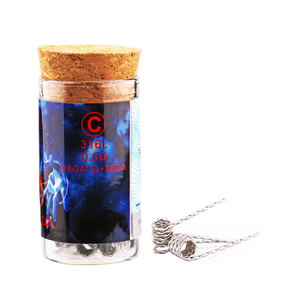 Demon Killer Flame Coil F SS316L 0,3 Ohm - 6 Stück Demon Killer Flame Coil D SS316L 0,25 Ohm - 6 Stück