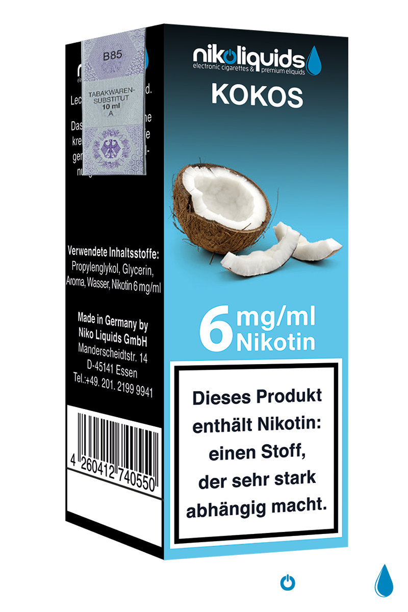Niko Liquids E-Liquid Kokos 10 ml