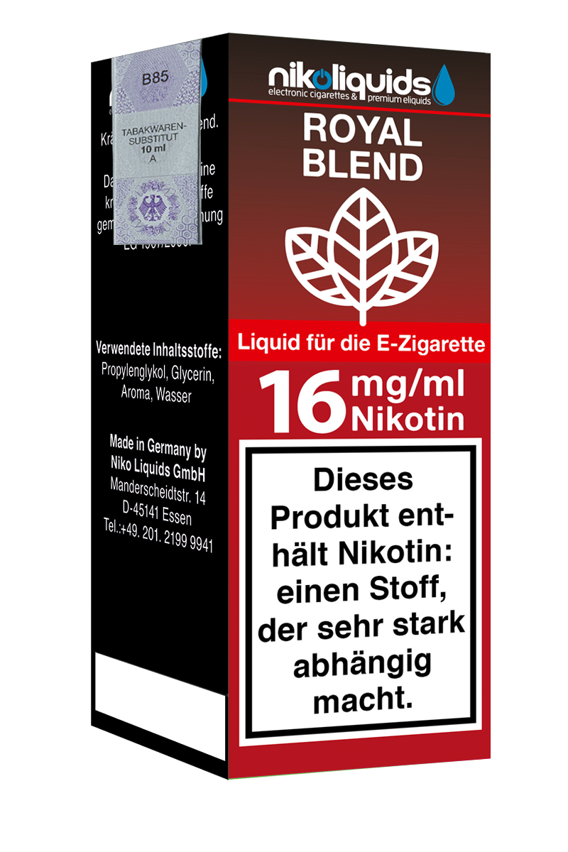 Niko Liquids E-Liquid Royal Blend 10 ml