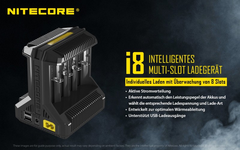 Nitecore i8 Ladegerät