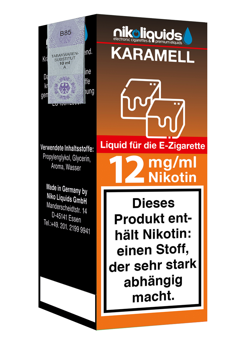 Niko Liquids E-Liquid Karamell 10 ml