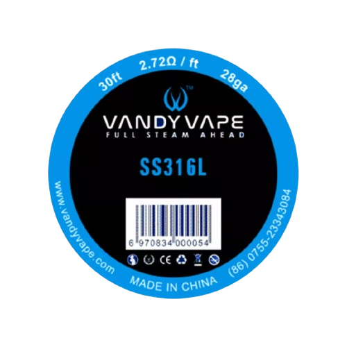 VandyVape_SS316L_28ga_Wickeldraht Vandy Vape SS316L Wire Wickeldraht