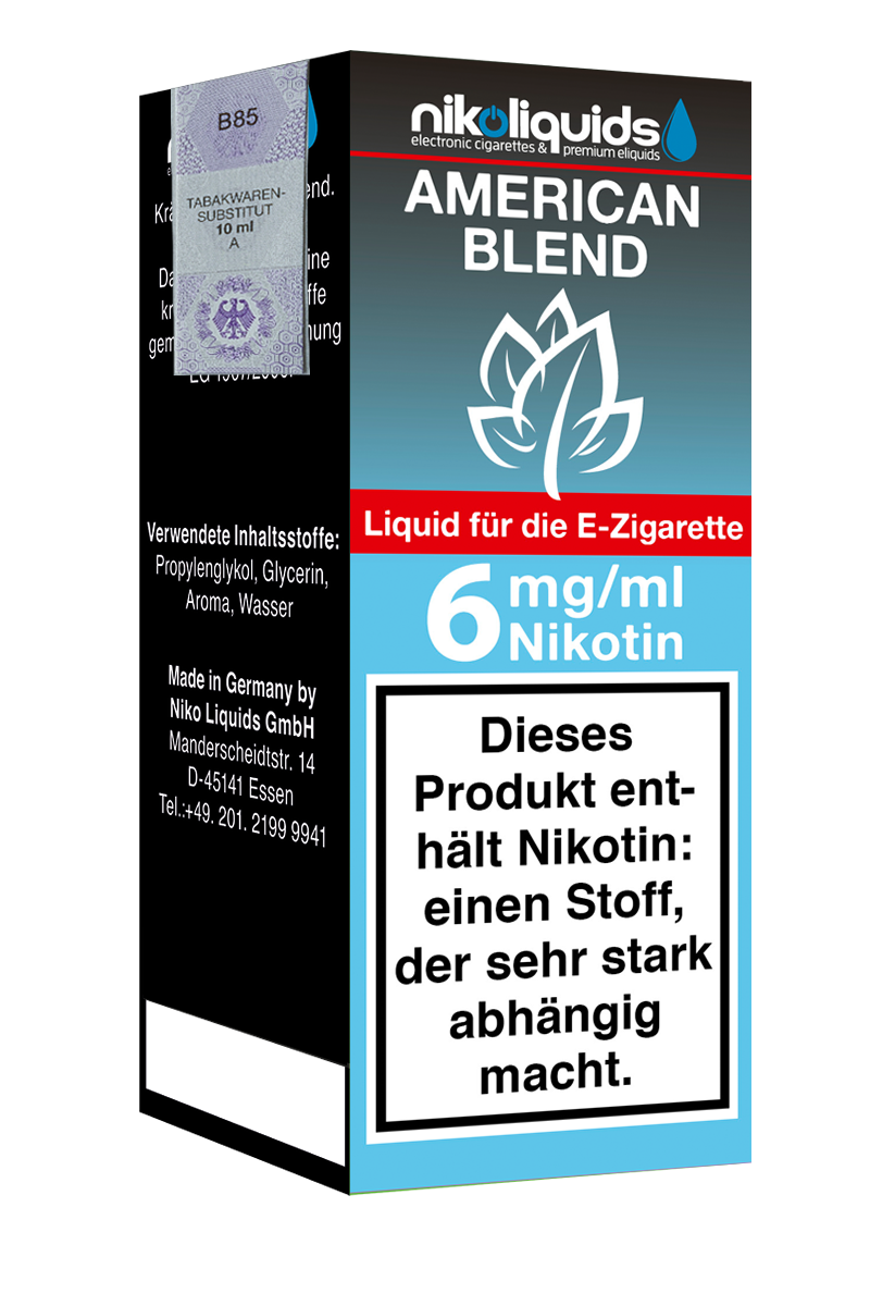 Niko Liquids E-Liquid American Blend 10 ml