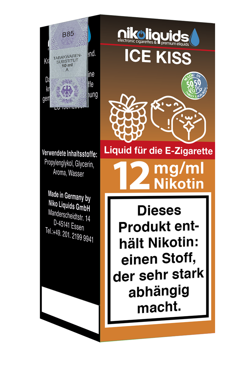 Niko Liquids E-Liquid Ice Kiss 50/50 10 ml