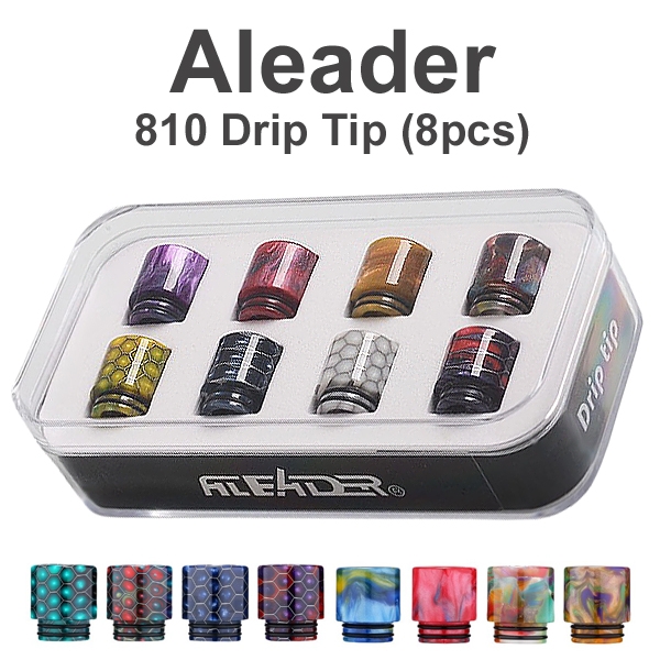 Aleader Drip Tip 810 Resin (Bunt) 8er Pack Aleader Drip Tip 810 Resin (Bunt) 8er Pack