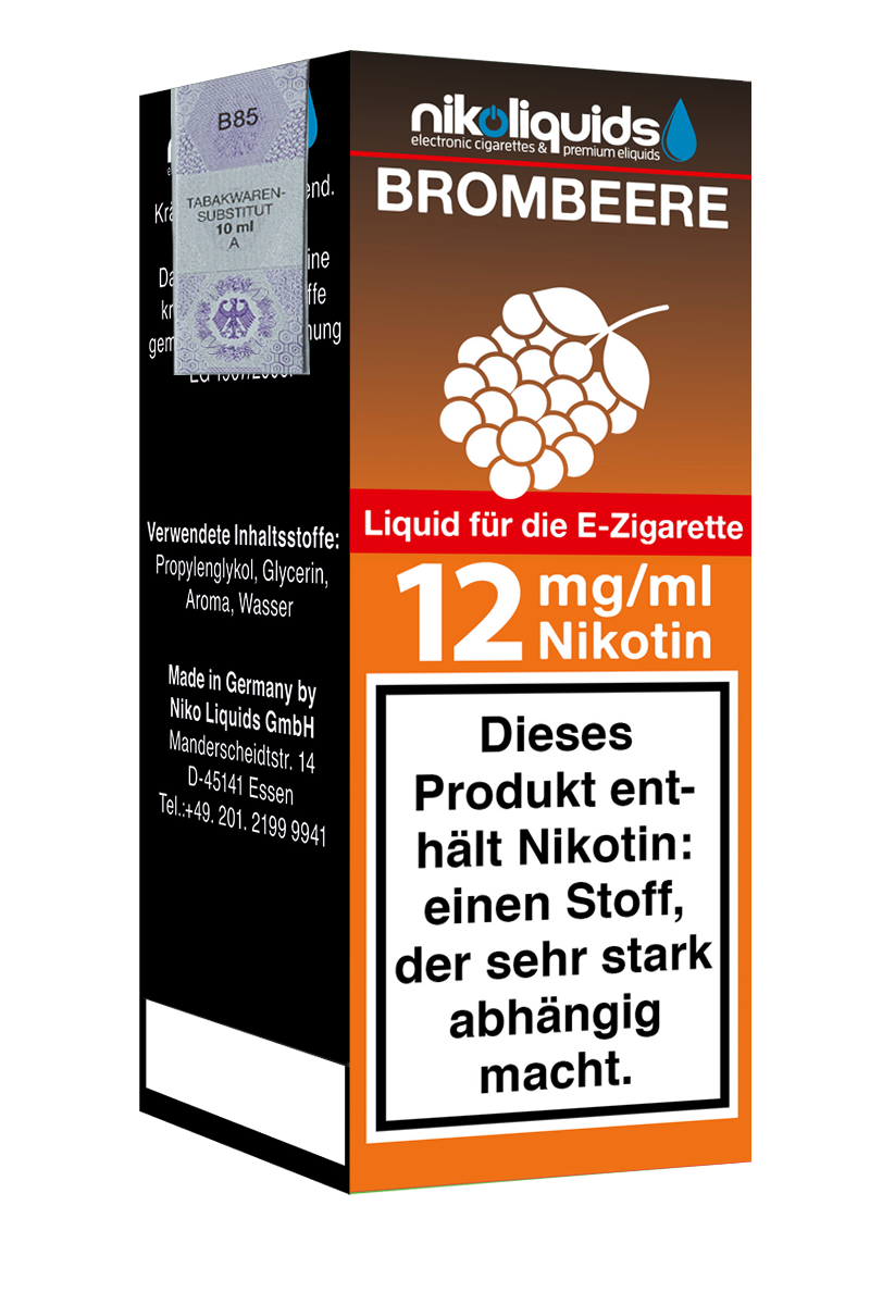 Niko Liquids E-Liquid Brombeere 10 ml