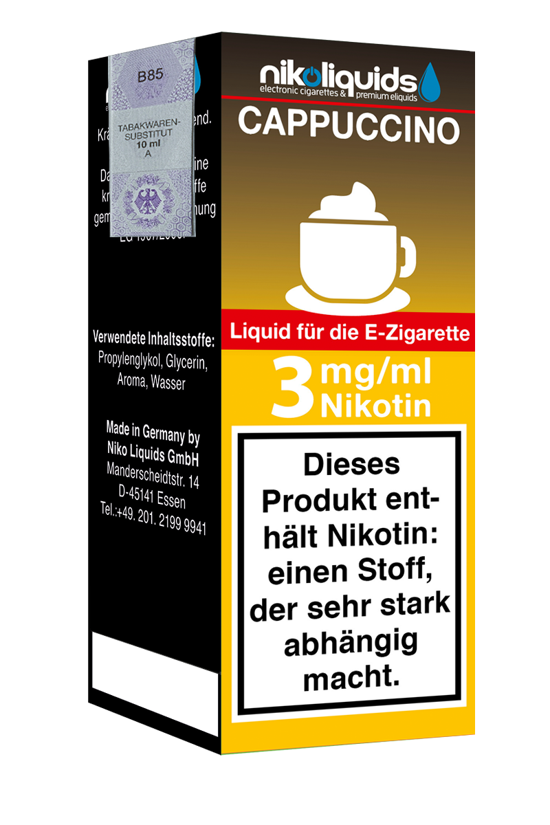 Niko Liquids E-Liquid Cappuccino 10 ml