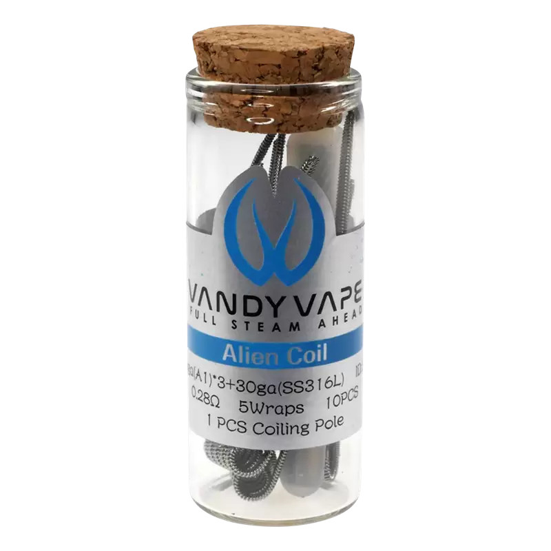 Vandy Vape Alien Coil 0,28 Ohm - 10 Stück Vandy Vape Alien Coil 0,28 Ohm - 10 Stück