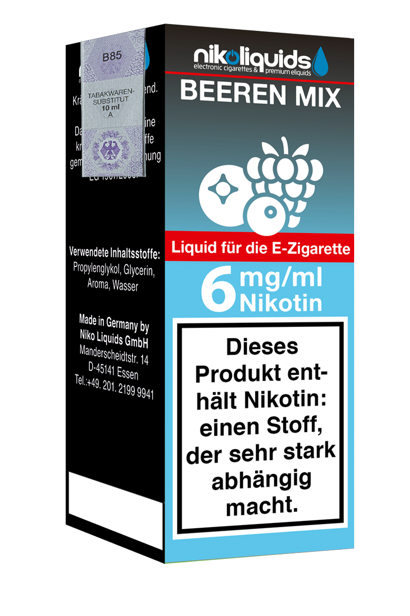 Niko Liquids E-Liquid Beeren Mix 10 ml