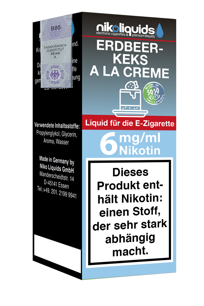 1-1095-06-10-50-niko-liquids-erdbeerkeks-a-la-creme-50-50-6mg Niko Liquids E-Liquid Erdbeerkeks à la Crème 50/50 10 ml