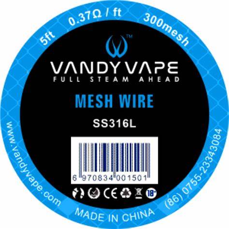 Vandy Vape SS316L Mesh Wire Wickeldraht - 5 ft.
