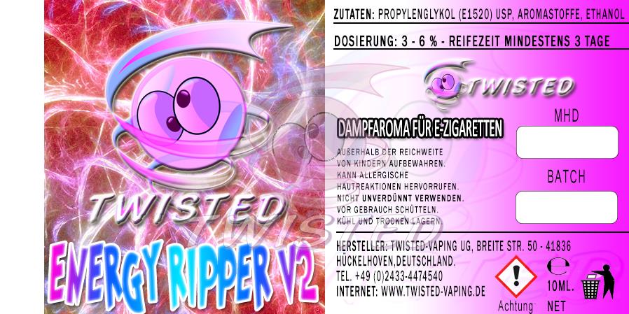 Twisted-Aroma-Energy-Ripper-V2-10ml Twisted Mixxed Aroma Energy Ripper V2 10 ml