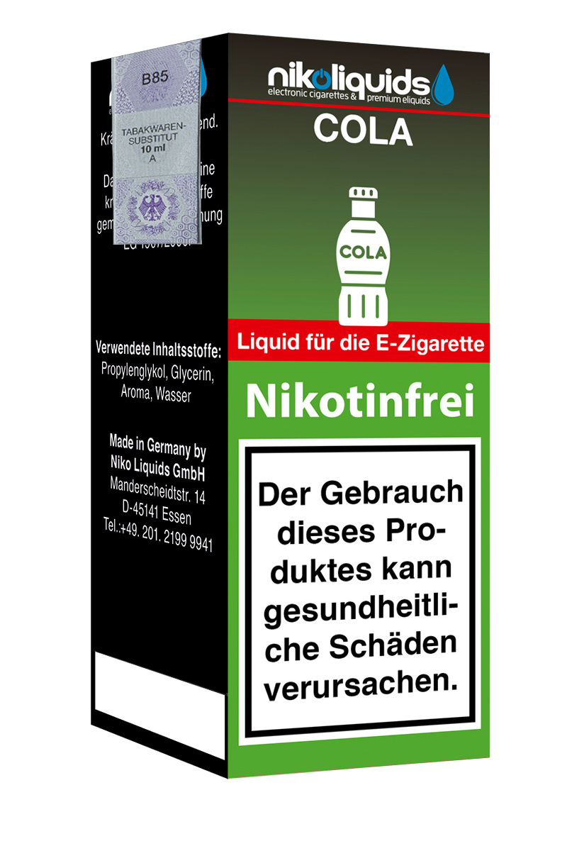 Niko Liquids E-Liquid Cola 10 ml Niko Liquids E-Liquid Cola 10 ml