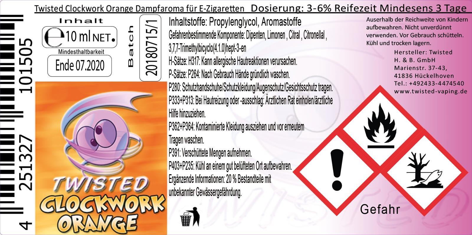Clockwork-Orange-10ml Twisted Mixxed Aroma Clockwork Orange 10 ml